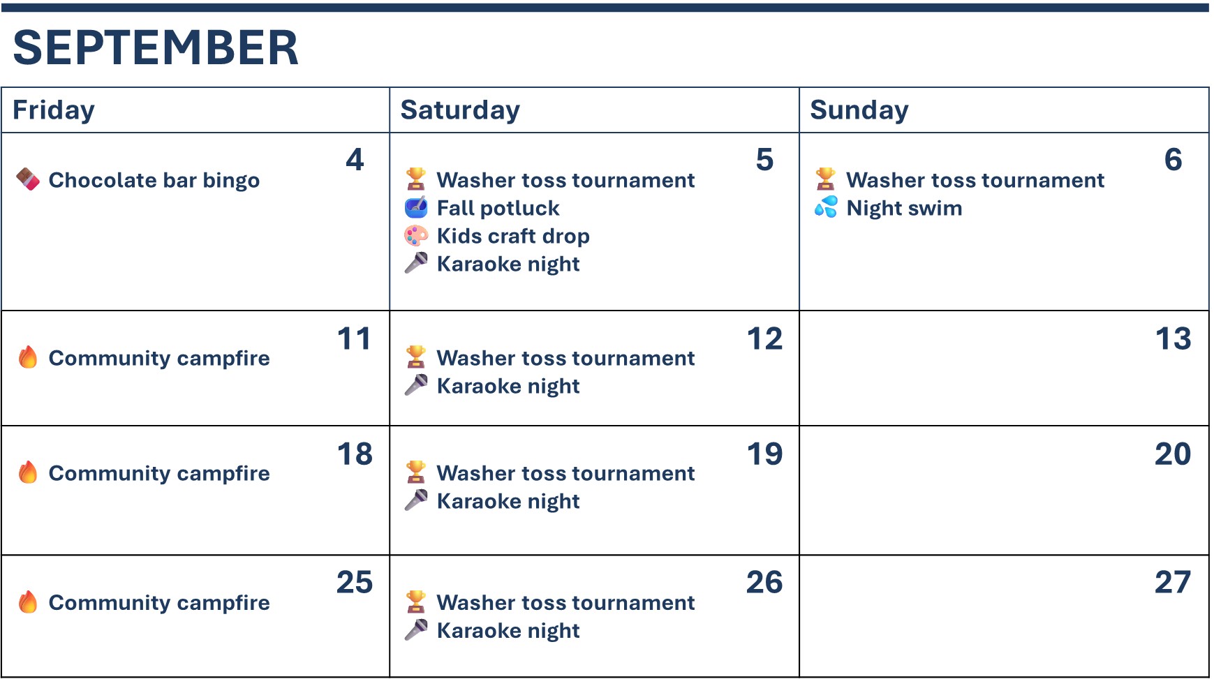 September events